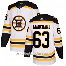 Dame Ishockey Boston Bruins Tröja Brad Marchand 63 Adidas 2017-2018 Vit Authentic